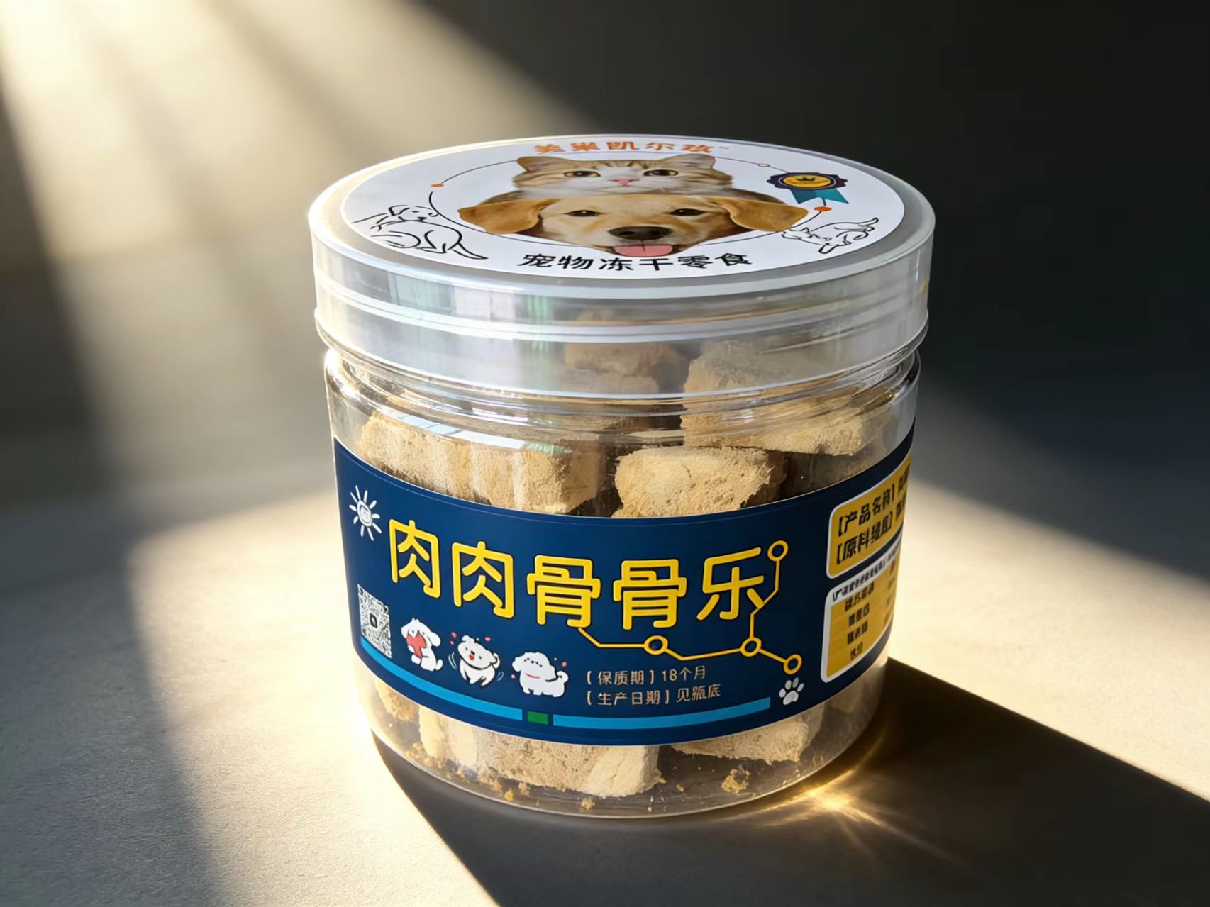 肉肉骨骨乐 宠物冻干零食